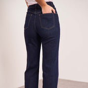 Barbara Blue Navy Wide Jeans
