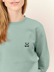Sprout Green Panda Sweater