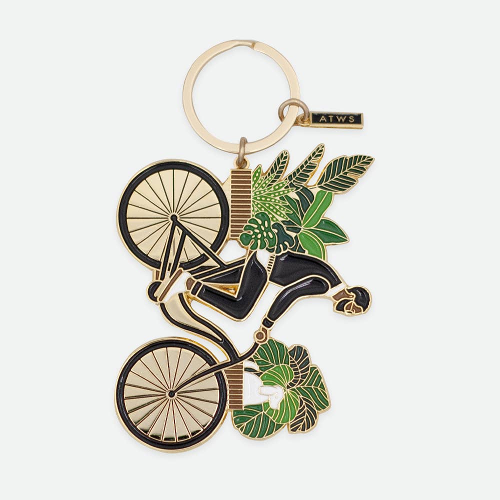 His bicycle Keychain