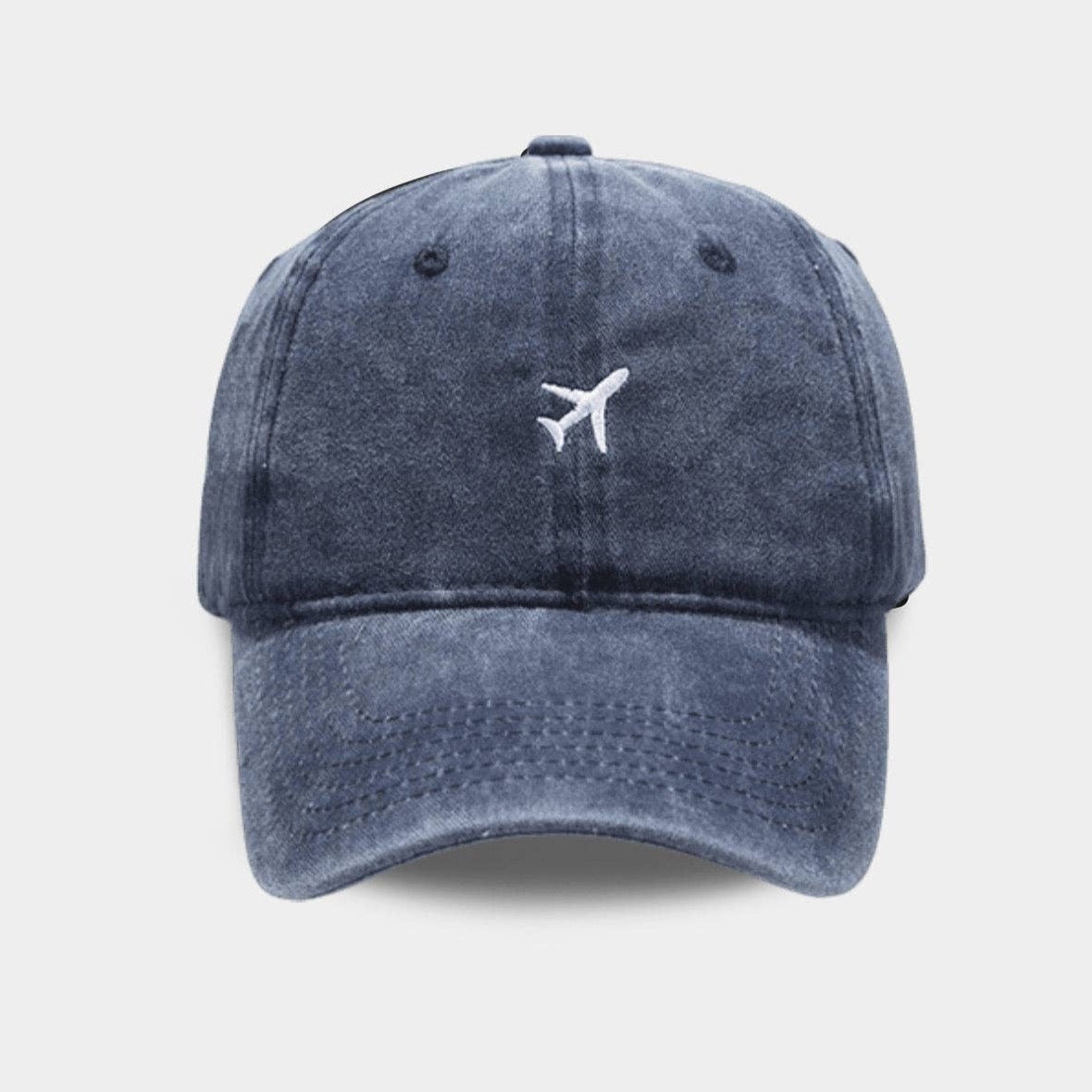 Blue Washed Airplane Cap