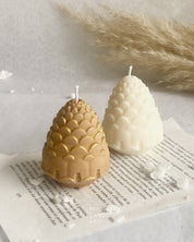 Christmas Pinecone Candles