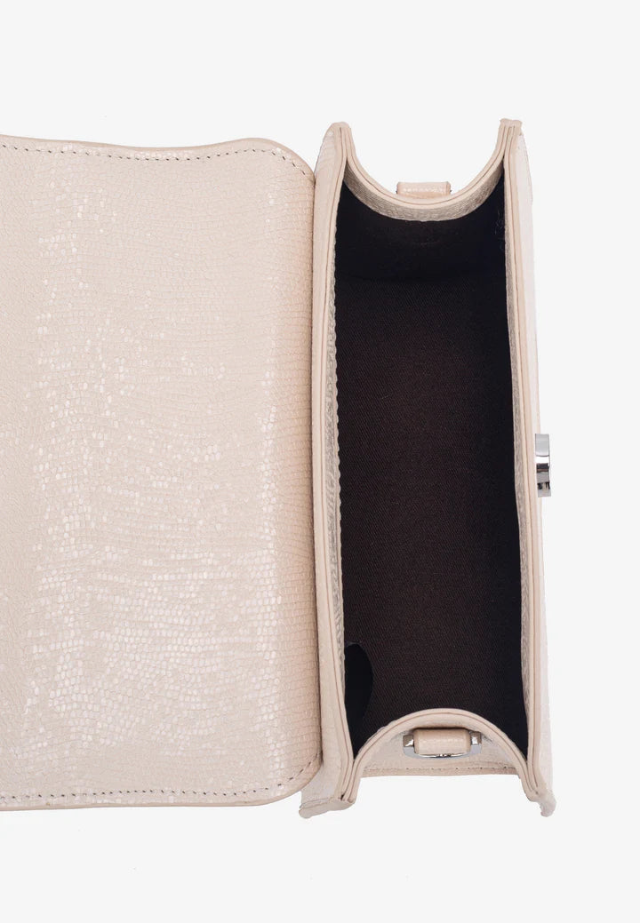 Crane Shell Structure Oat White Mini Bag