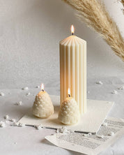 Christmas Pinecone Candles