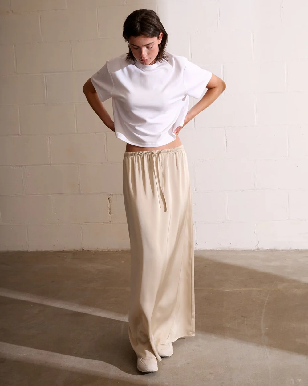 Isa Parchment Skirt