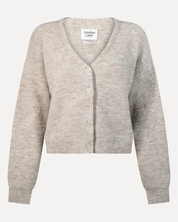 Suvi gebreide cardigan griesmeel melee