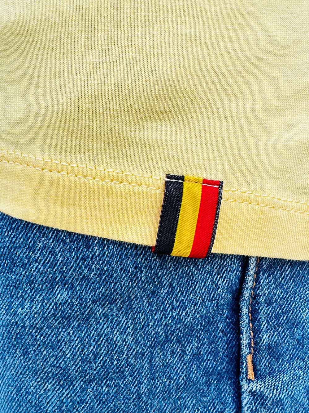 T-shirt Frites Jaune Délavé