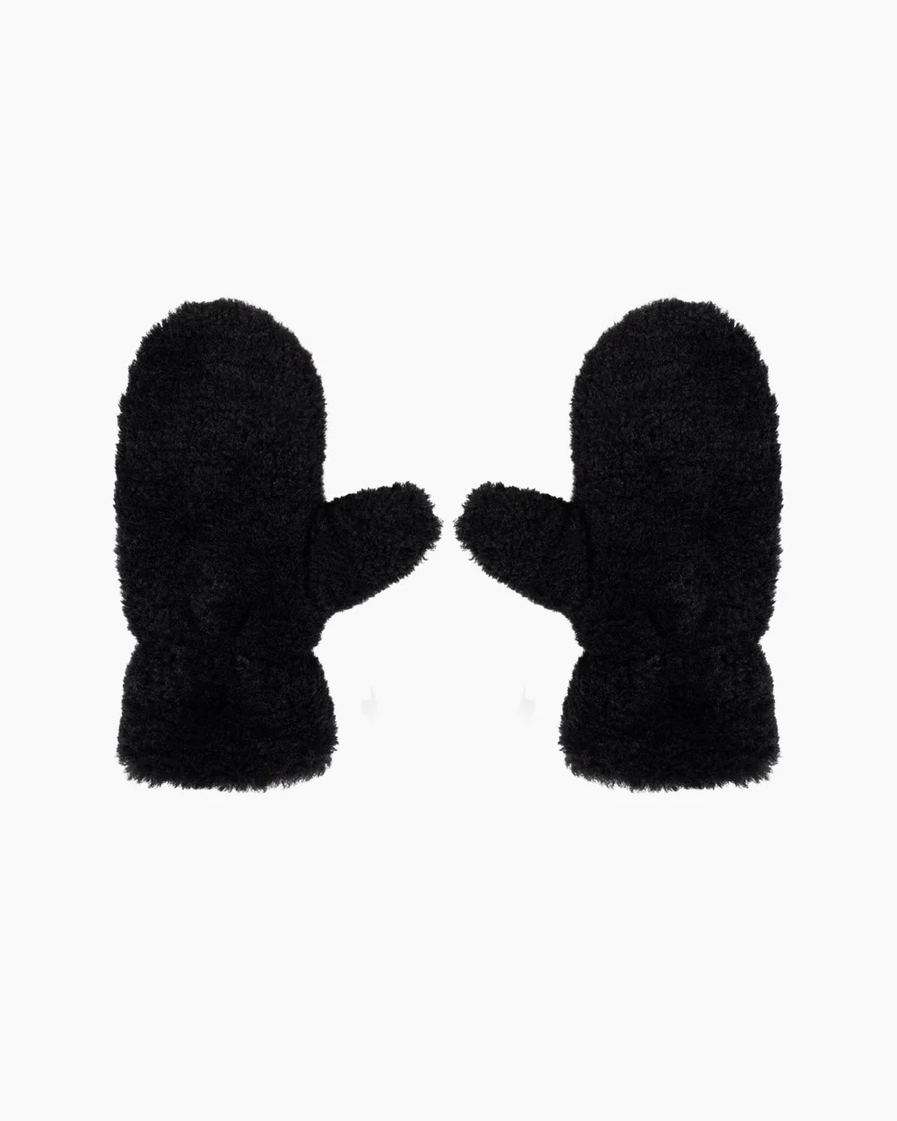 Lena Black Fur Gloves