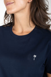 Navy Blue Palm Tree T-Shirt