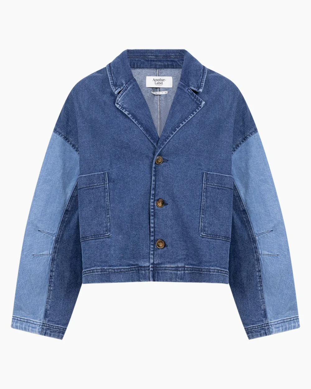 Mirre Two Tones Blue Denim Blazer