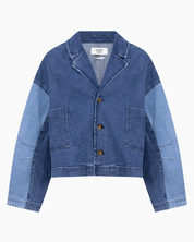 Mirre Two Tones Blue Denim Blazer