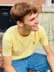 T-shirt Frites Jaune Délavé